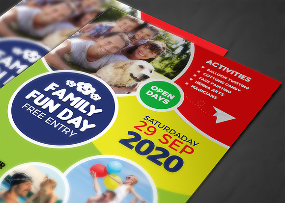 Family Fun Day Flyer in Flyer Templates - product preview 3