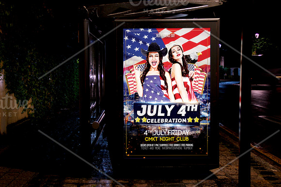 4th of July Flyer Template in Flyer Templates - product preview 2