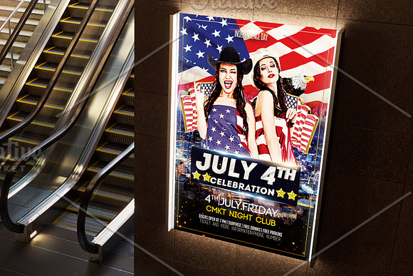 4th of July Flyer Template in Flyer Templates - product preview 3