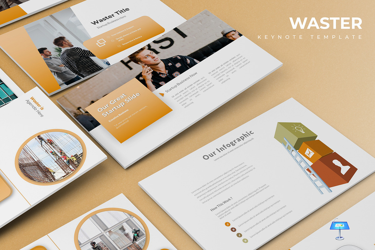 Waster - Keynote Template in Keynote Templates - product preview 8