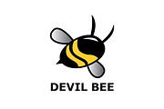 Devil Bee Logo Template