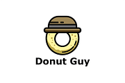 Donut Guy Logo Template