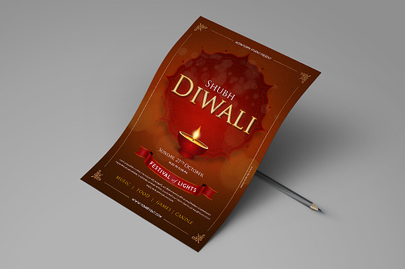 Diwali Festival Flyer in Flyer Templates - product preview 1