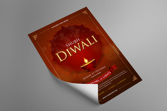 Diwali Festival Flyer in Flyer Templates - product preview 2