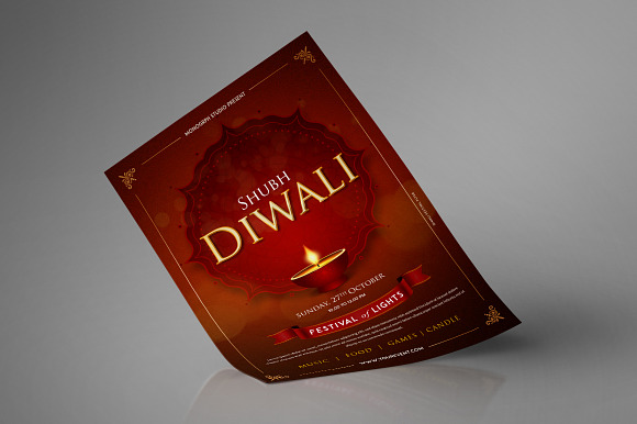 Diwali Festival Flyer in Flyer Templates - product preview 3