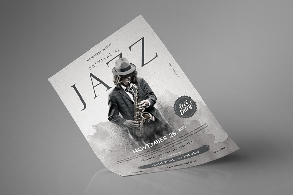 Jazz Festival Flyer in Flyer Templates - product preview 3