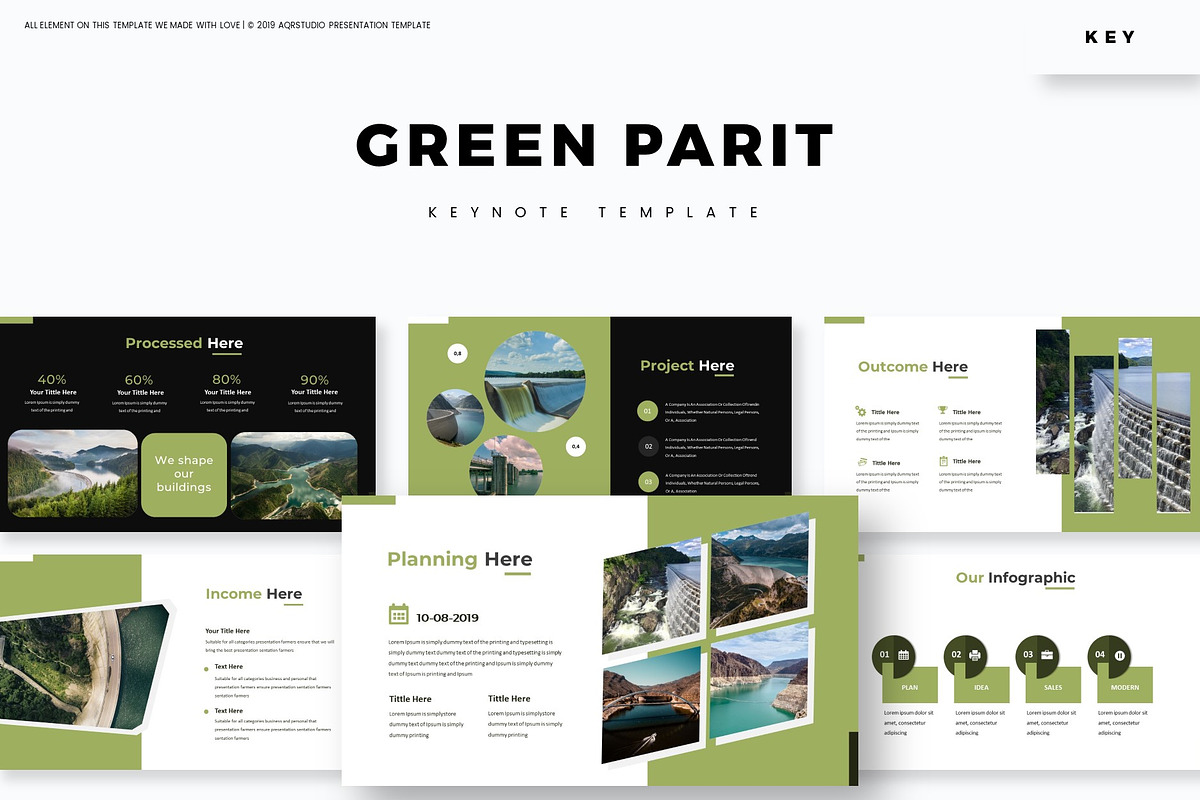 Green Parit - Keynote Template in Keynote Templates - product preview 8