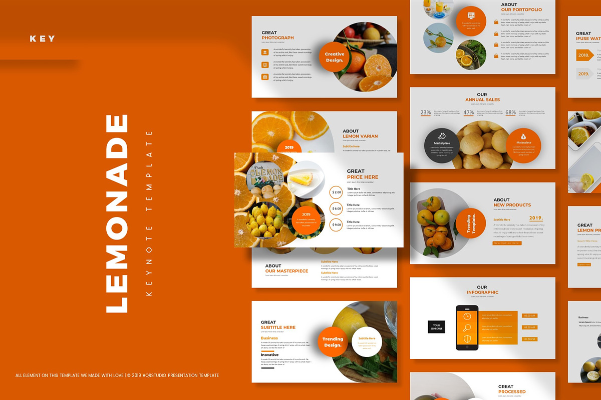 Lemonade - Keynote Template in Keynote Templates - product preview 8