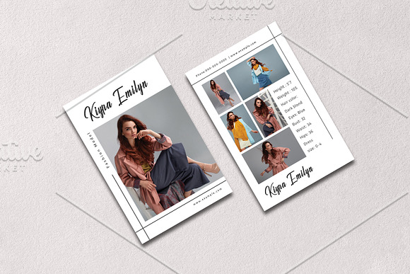 Model Comp Card - V1078 in Flyer Templates - product preview 2