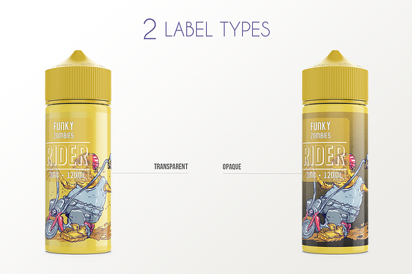 eLiquid Bottle Mockup v 120ml-A in Product Mockups - product preview 2