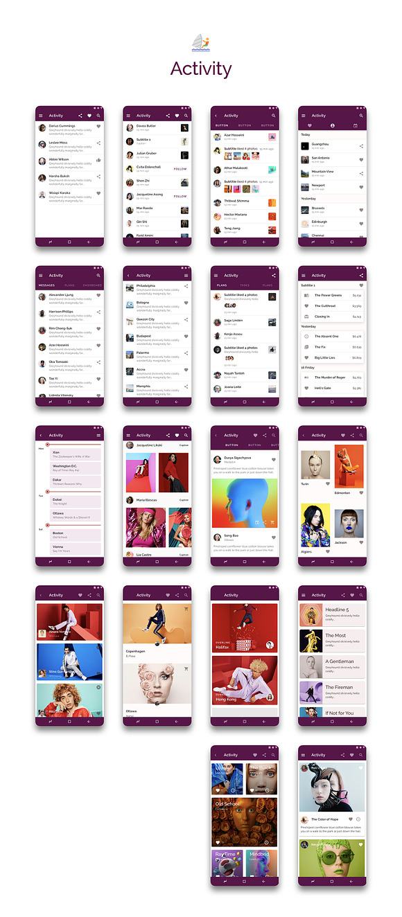 Prototype 86 - Template For Android in UI Kits and Libraries - product preview 4