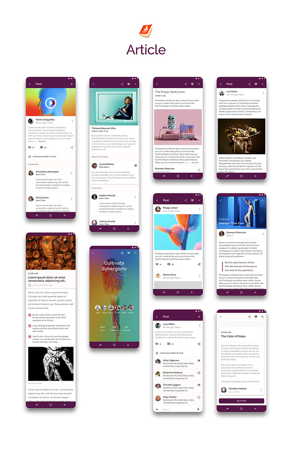 Prototype 86 - Template For Android in UI Kits and Libraries - product preview 7