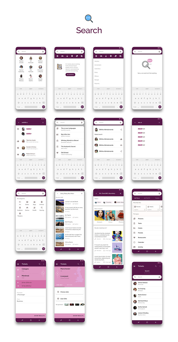 Prototype 86 - Template For Android in UI Kits and Libraries - product preview 10
