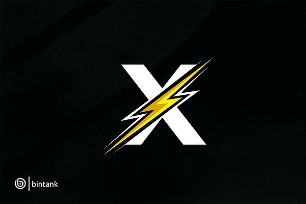 Flash X Letter Electrical Logo