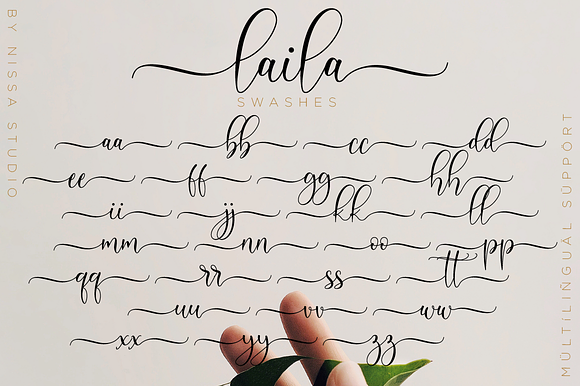 Laila // Modern Script in Script Fonts - product preview 11