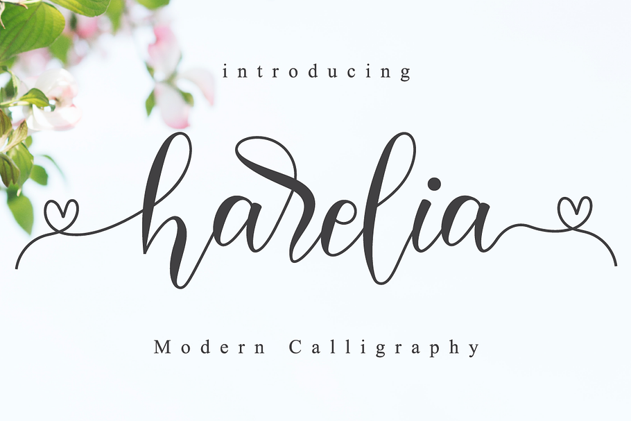 Harelia // Lovely Script Font in Script Fonts - product preview 8