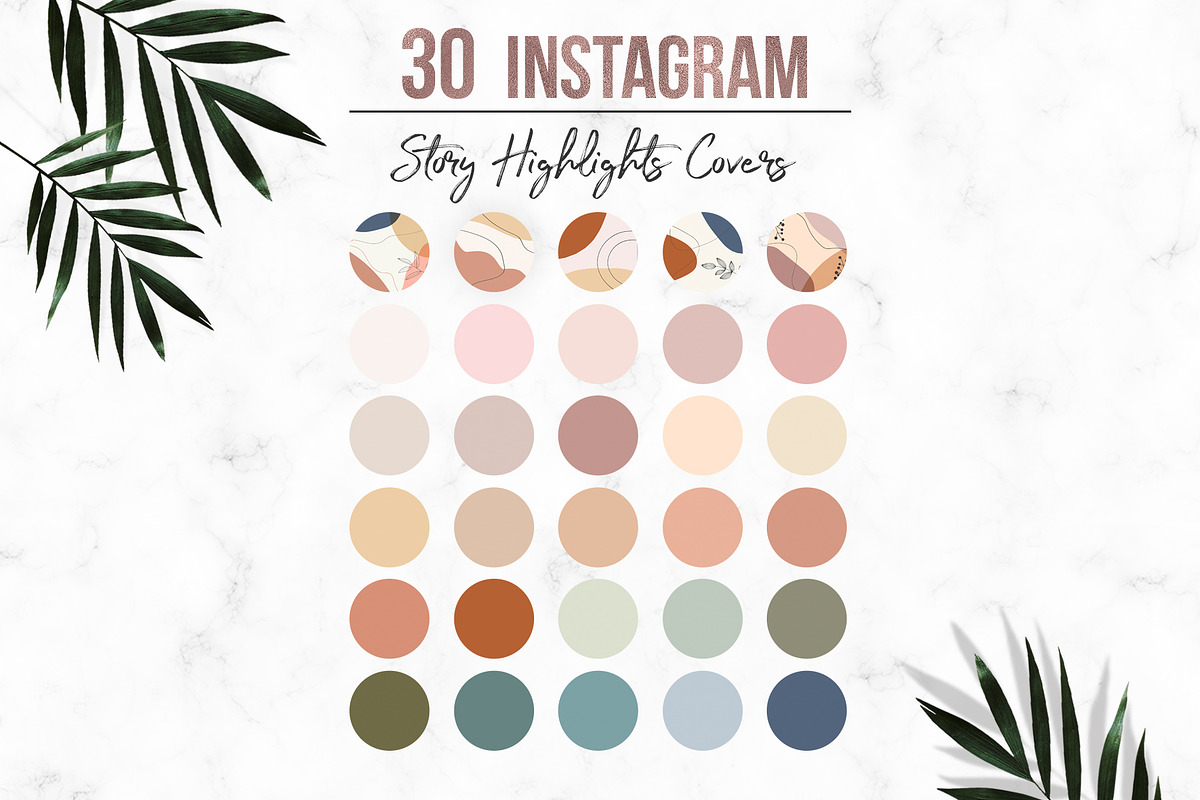Neutral Instagram Story Highlights in Instagram Templates - product preview 8