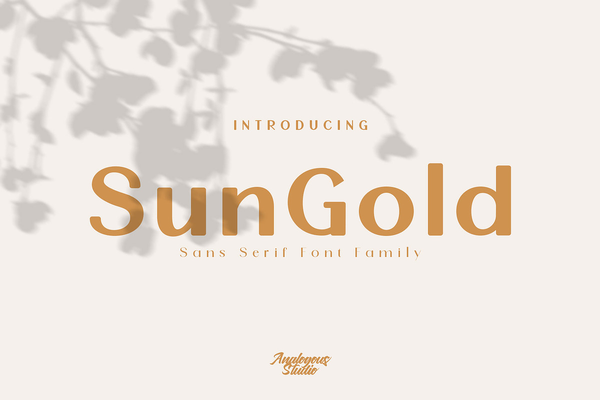 SunGold - Font Family in Sans-Serif Fonts - product preview 8