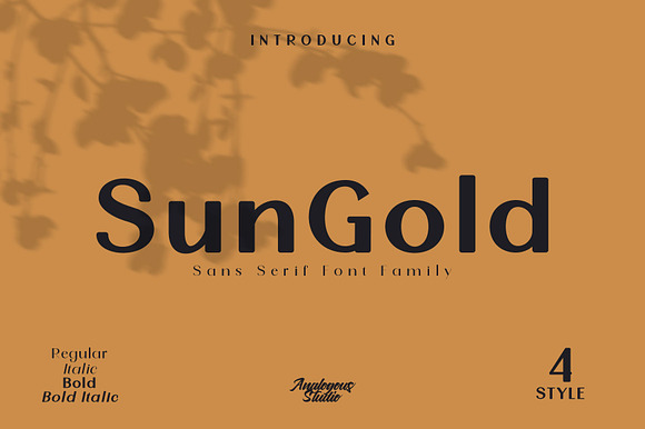 SunGold - Font Family in Sans-Serif Fonts - product preview 10