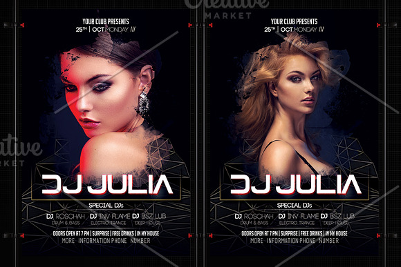 DJ Flyer Template in Flyer Templates - product preview 3