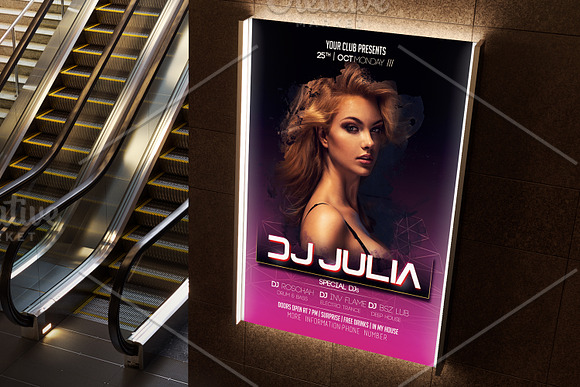 DJ Flyer Template in Flyer Templates - product preview 4