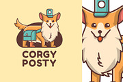 CORGY POSTY - Mascot & Esport Logo