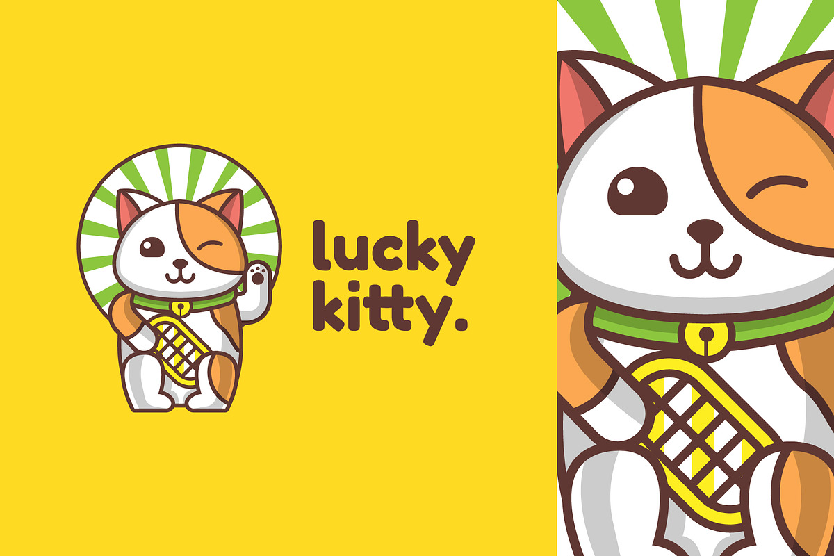 Lucky Cat - Mascot & Esport Logo in Logo Templates - product preview 8