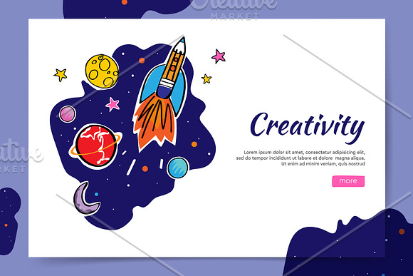 Creativity Website Space Design in Web Elements - product preview 1
