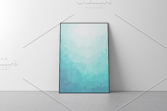 Colorful abstract polygonal covers in Flyer Templates - product preview 2