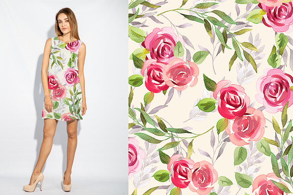 Watercolor Floral Collection in Illustrations - product preview 4