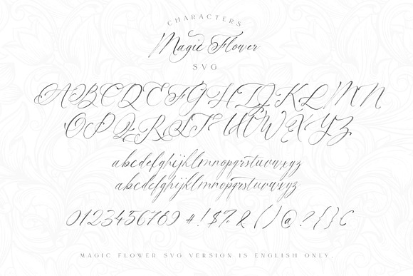 Magic Flower SVG Font in Script Fonts - product preview 3
