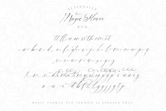 Magic Flower SVG Font in Script Fonts - product preview 4