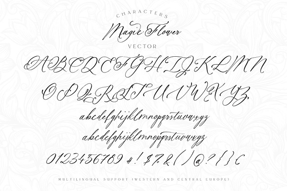 Magic Flower SVG Font in Script Fonts - product preview 6