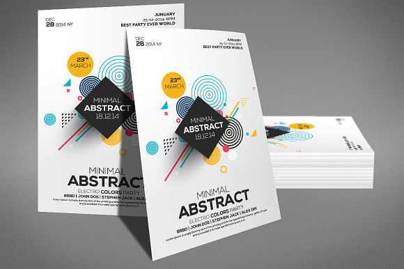 Abstract Minimal Modern Flyer in Flyer Templates - product preview 1