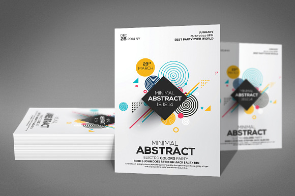Abstract Minimal Modern Flyer in Flyer Templates - product preview 2