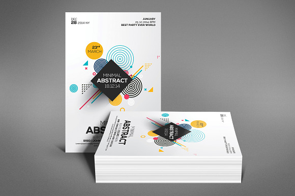 Abstract Minimal Modern Flyer in Flyer Templates - product preview 3