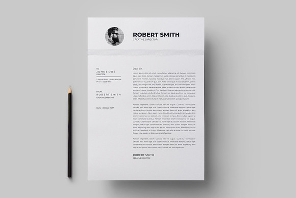 Clean Resume / CV Template in Letter Templates - product preview 4