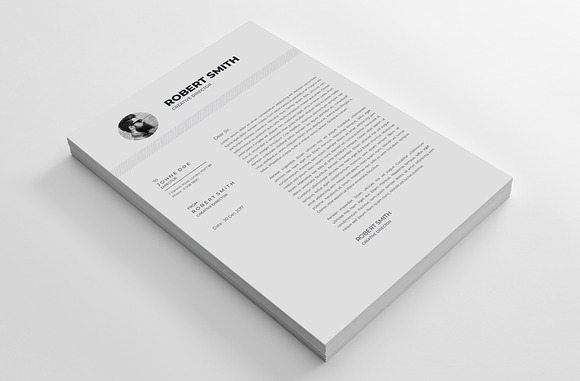 Clean Resume / CV Template in Letter Templates - product preview 5