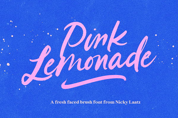 Pink Lemonade Brush Font