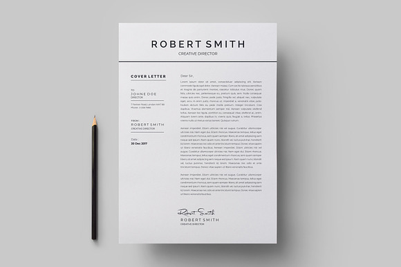 Pro Resume / CV Template in Letter Templates - product preview 4