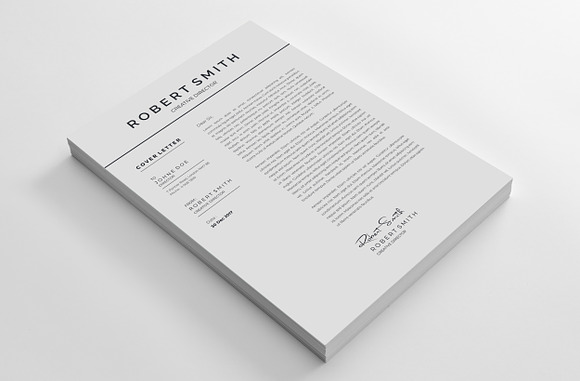 Pro Resume / CV Template in Letter Templates - product preview 5