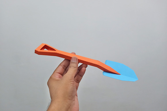 DIY Shovel - 3d papercraft in Templates - product preview 1
