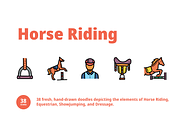 Horse Riding Doodles