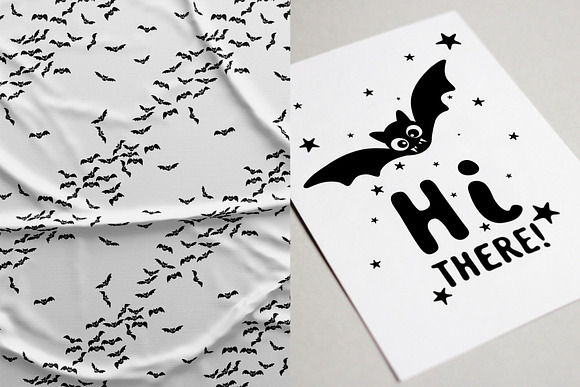 BATS. Patterns and postcards in Patterns - product preview 3