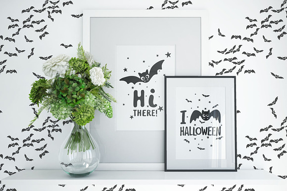 BATS. Patterns and postcards in Patterns - product preview 6