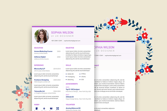 Royal Resume Design in Resume Templates - product preview 2