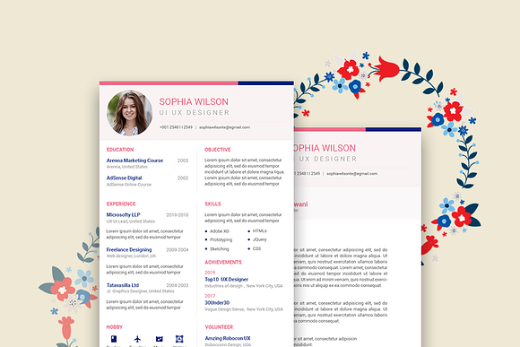 Royal Resume Design in Resume Templates - product preview 3