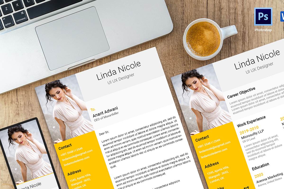 Olime Resume Template in Resume Templates - product preview 8