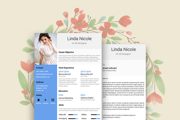 Olime Resume Template in Resume Templates - product preview 1