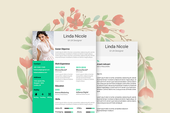 Olime Resume Template in Resume Templates - product preview 2